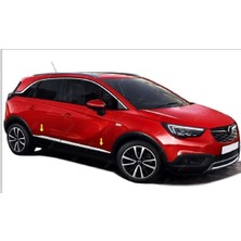 Woodhub Opel Crossland x Krom Yan Kapı Çıtası 4 Parça 2017-2020 Model Arası Uyumlu Paslanmaz Çelik