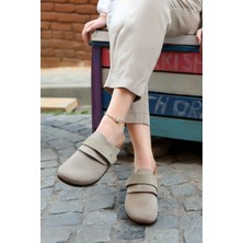 Akman Leather Messina  Deri Mantar Taban  Terlik