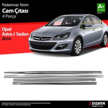 Woodhub S-Dizayn Opel Astra J Sd Krom Cam Çıtası 4 Prç 2012 Üzeri