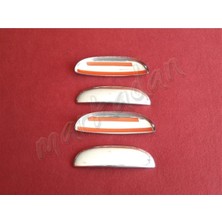 Woodhub Fiat Siena Kapı Kolu Nikelajı 1998 Sonrası 4 Kapı Paslanmaz Çelik Uyumlu
