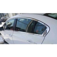 Woodhub Honda Civic Fb7 Cam Çıtası Çerçevesi Krom Komple 2012-2016 Arası 8 Parça