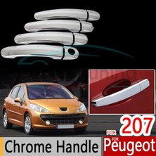 Woodhub Peugeot 207 Kapı Kolu Kromu Nikelajı