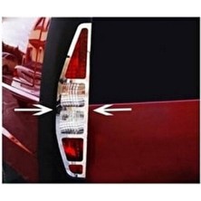 Woodhub Fiat Doblo 2000-2004 Model Arası Krom Stop Çerçevesi 2 Parça Paslanmaz Çelik