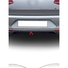 Woodhub Volkswagen Passat B8 2014-2019 Krom Arka Tampon Çıtası 3 Parça Paslanmaz Çelik