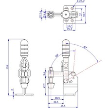 Good Hands Goodhand GH-12050-HB Dikey Geçiş Kelepçesi | 91 kg Kapasiteli Sabit ve Yekpare Kol - Montaj ve Sabit