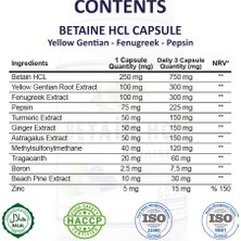 Betain HCL Kapsül (Betaine HCL Capsule)