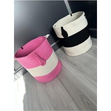 Tekno Trust Çok Amaçlı Hasır Banyo Dekor , Havlu Sepeti Ikili