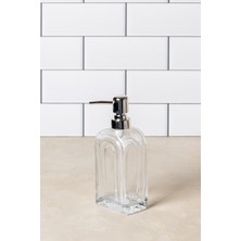 FH finehome Bolina Cam Sıvı Sabunluk Gümüş