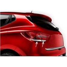 Woodhub Renault Clio 4 Krom Stop Alt Çıtası 4 Parça 2012 -2018 Stop Altı Nikelajı