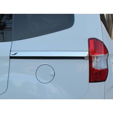 Woodhub Ford Courier Uyumlu Sürgülü Kapı Çıtası 2 Parça Krom 2014 ve Sonrası