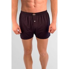 Erdem Siyah Baskılı Desenli Penye Boxer 1400YLP