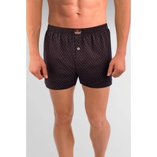 Erdem Lacivert Baskılı Desenli Penye Boxer 1400YLP