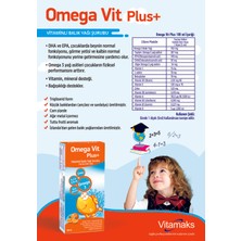 Omega Vit Plus Balık Yağı 100ML (yenilenmiş içerik Cam şişede)