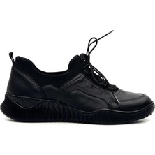 Venüs 1953831k Kadın Deri Bağcıklı Ayakkabı - Siyah - 36