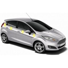 Woodhub Ford Fiesta Cam Çıtası 8 Parça Krom 2009 - 2017 Paslanmaz Çelik