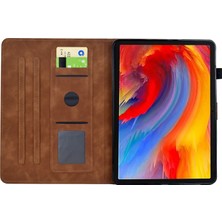 SUNShop Samsung Galaxy Tab A9 Için Kabartmalı Deri Tablet Kılıfı (Yurt Dışından)