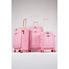 Albatros Hybrid New Pink Valiz 3'lü Set