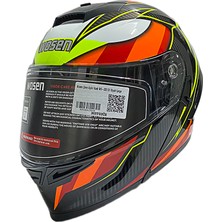 Wosen Çene Açılır Kask WS-202 G1 Siyah