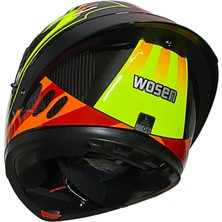 Wosen Çene Açılır Kask WS-202 G1 Siyah