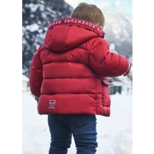 Mayoral 2466 Erkek Bebe Kırmızı Kapüşonlu Mont