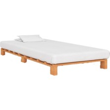 Pinoxi Ahşap Platform Karyola Ceviz Renk 90 x 190  cm