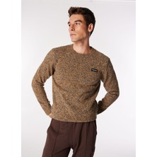 Discovery Expedition Deve Tüyü Erkek Bisiklet Yaka Relaxed Fit Kazak D4WM-KZK3938