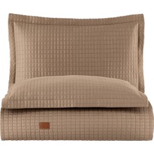 Pasioni Elegante  Pamuk Saten Yatak Örtüsü Seti Camel