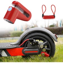 Huoxun Shop C B Rengi Stili Xiaomi M365 Elektrikli Scooter Kaykay Tekerlekleri Kilidi Disk Fren Hırsızlık Kilitli Çelik Tel Ile (Yurt Dışından)