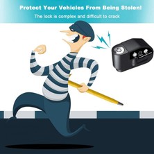 Huoxun Shop C Kırmızı Stil Bisiklet Alarm Kilidi 110DB Ses Hırsız Koruma Motor Bisikleti Motosiklet Tekerlek Disk Fren Alarm Kilidi Güvenlik Bisiklet Aksesuarları (Yurt Dışından)