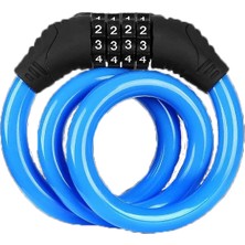 Huoxun Shop C Mavi Stil Bisiklet Aksesuarları Bisiklet Kilidi Hırsızlık Önleyici Şifreli Kombinasyon Numarası Kilidi Bisiklet Kilit Çelik Outdoor Ekipman Mtb Parçaları (Yurt Dışından)