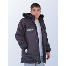 Besa Damla Çocuk Gri Mont – Besa Trend