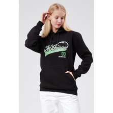 Kapüşonlu Kadın Lacivert Slim Fit Sweatshirt 24FWW64079
