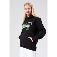 Kapüşonlu Kadın Lacivert Slim Fit Sweatshirt 24FWW64079