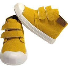 Macco 456 Ortopedik Çift Cırtlı Kız - Erkek Çocuk Bot Nubuk Hardal