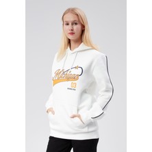 Kapüşonlu Kadın Lacivert Slim Fit Sweatshirt 24FWW64079