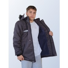 Besa Damla Çocuk Gri Mont – Besa Trend