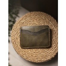 SF Collection Frisco Çift Renk Minimal Deri Kartlık- Gerçek Deri El Yapımı Kartlık- Para Bölmeli(kişiselleştirilebilir)