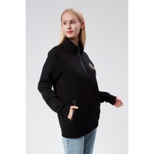 New World Polo Dik Yaka Kadın Kiremit Slim Fit Sweatshirt 24FWW64083