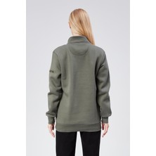 New World Polo Dik Yaka Kadın Kiremit Slim Fit Sweatshirt 24FWW64083