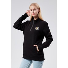 New World Polo Dik Yaka Kadın Kiremit Slim Fit Sweatshirt 24FWW64083