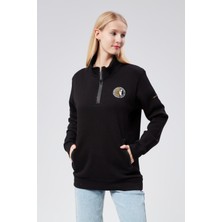 New World Polo Dik Yaka Kadın Kiremit Slim Fit Sweatshirt 24FWW64083