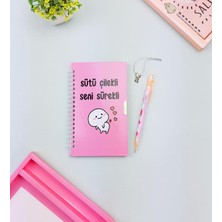 Giftmoda Sevimli Desenli Kilitli Defter ve Kalem Seti