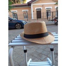 Salar Ticaret Unisex Fötr Şapka Paper Kumaş Bej Rengi