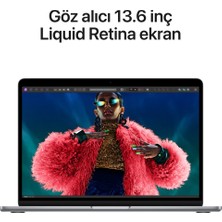 Apple MacBook Air M3 16GB 256GB SSD macOS 13" Taşınabilir Bilgisayar Uzay Grisi MC8G4TU/A