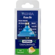 Ronia Ahşap Freze Bıçakları 21B-57129612 Rulmanlı Motif Freze Ucu Sap (D): 12 mm