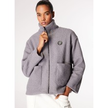 Füme Kadın Gömlek Yaka Loose Fit Sweatmont D4WL-SWT3097