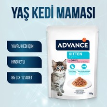 Advance Hindili Yavru Kedi Pouch Yaş Maması 85 gr x 12 Adet