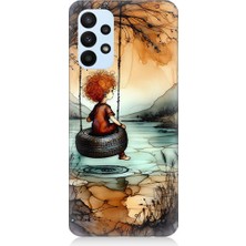 Teknomeg Samsung Galaxy A23 Uyumlu Yalnız Çocuk  Desenli Silikon Kılıf