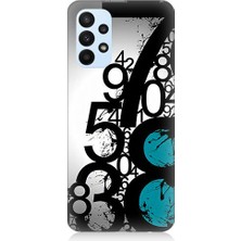 Teknomeg Samsung Galaxy A73 Uyumlu Sayısal Karmaşa  Desenli Silikon Kılıf