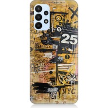 Teknomeg Samsung Galaxy A53 Uyumlu Karma Grafik Desenli Silikon Kılıf